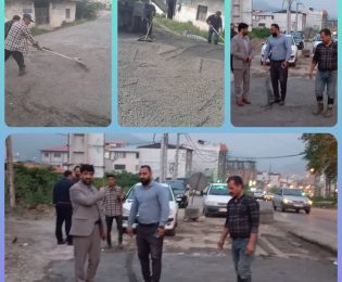 تعریض و بتن ریزی خیابان شهید اسلامی جنب کوی کشاورز